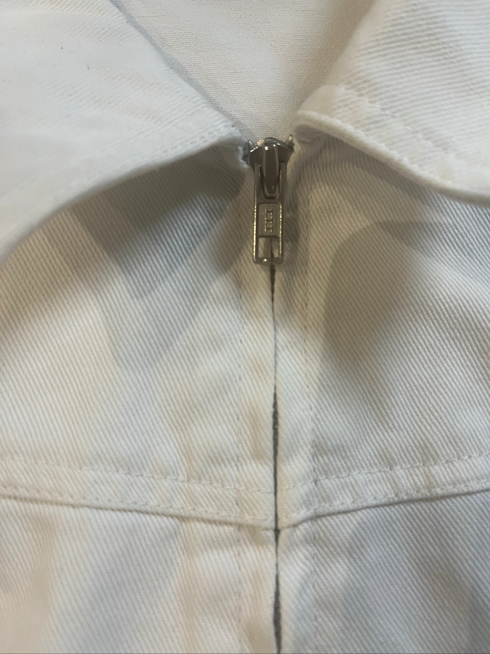 Witte jeansjas met geborduurde kant - liberto - maat XL - bevredigde kwaliteit – photo 4